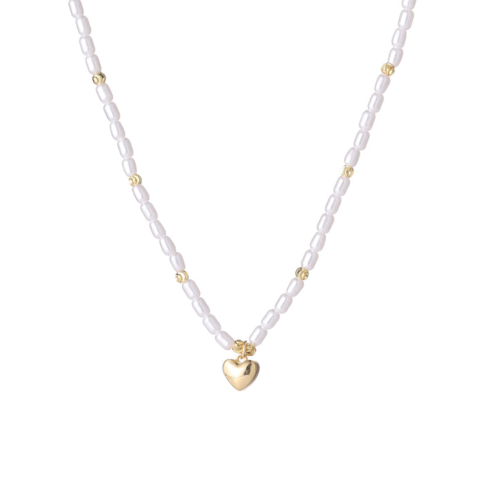 GOLD PLATED PEARL  NECKLACE N1645