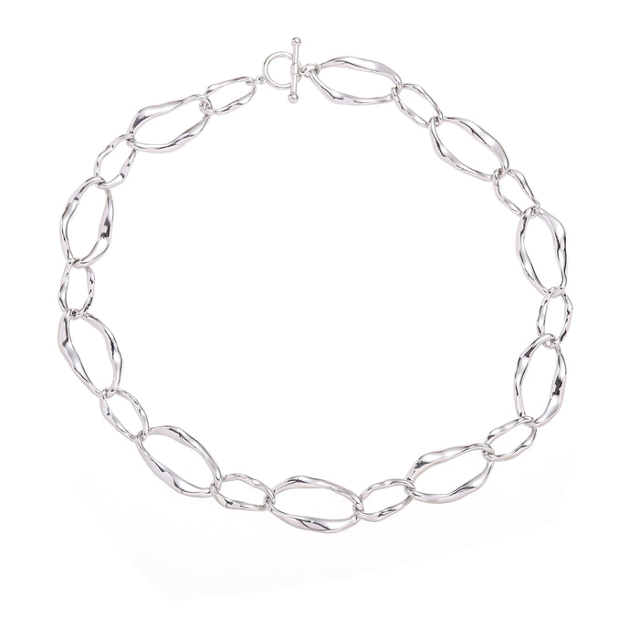 RHODIUM PLATED  NECKLACE N1709