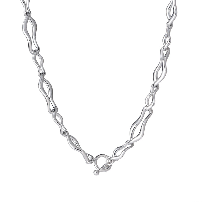 RHODIUM PLATED  NECKLACE N1709