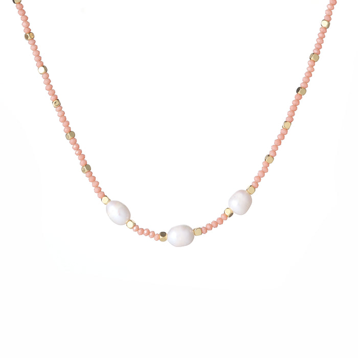 GOLD PLATED FRESH WATER PEARL  NECKLACE N1710