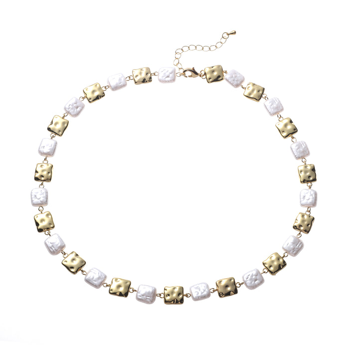 GOLD PLATED PEARL NECKLACE N1715