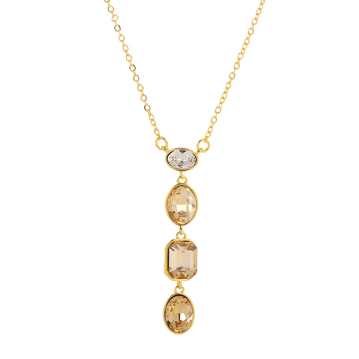 18K GOLD PLATED NECKLACE WITH A FREE GIFT BOX.N2028GREEN