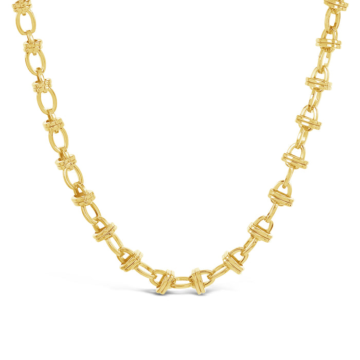 14K GOLD PLATED NECKLACE WITH A FREE GIFT BOX.N2037GOLD