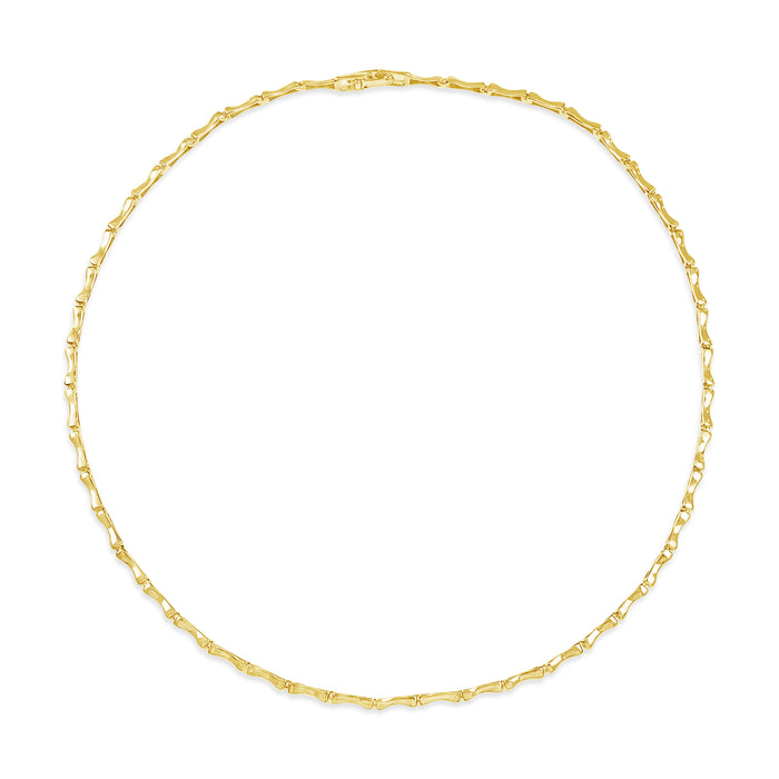 14K GOLD PLATED NECKLACE WITH A FREE GIFT BOX.N2052