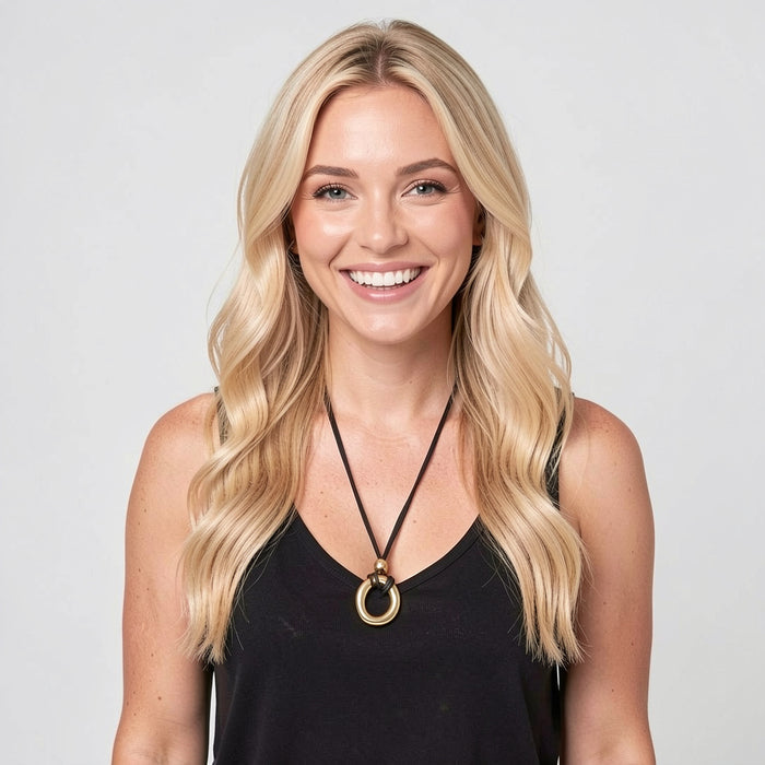 14K GOLD  PLATED NECKLACE .N2158 WITH A FREE GIFT BOX