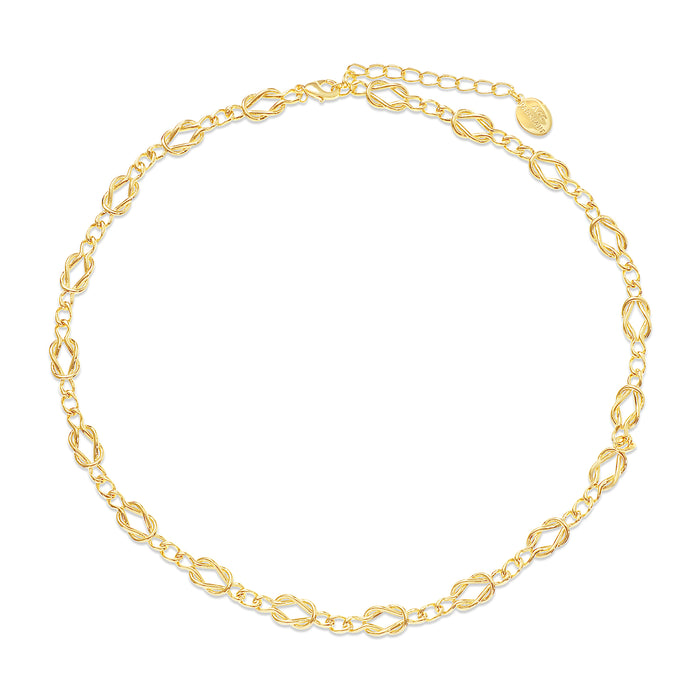 14K GOLD PLATED NECKLACE .N2167GOLD WITH A FREE GIFT BOX