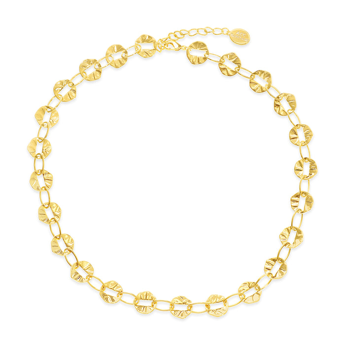 14K GOLD PLATED NECKLACE .N2168GOLD WITH A FREE GIFT BOX