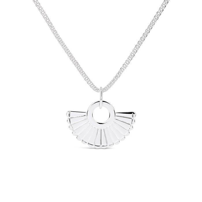 SILVER PLATED NECKLACE .N2171SILVER WITH A FREE GIFT BOX