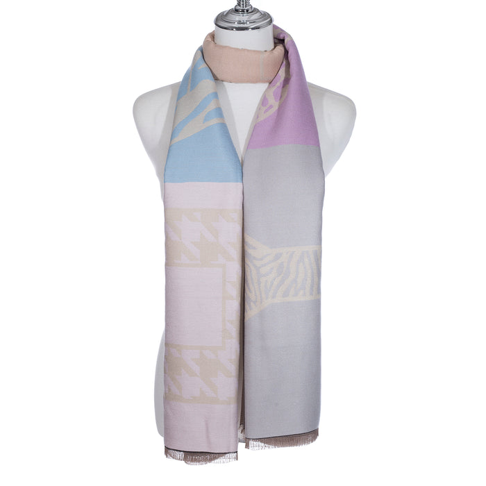 Purple/Latte Scarf SC1193