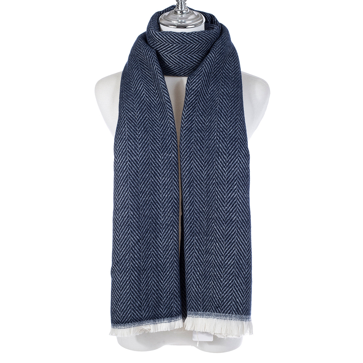 Scottie Scarf Necklace - Navy main image 1