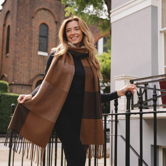 SCARF SC2082CHOCOLATE