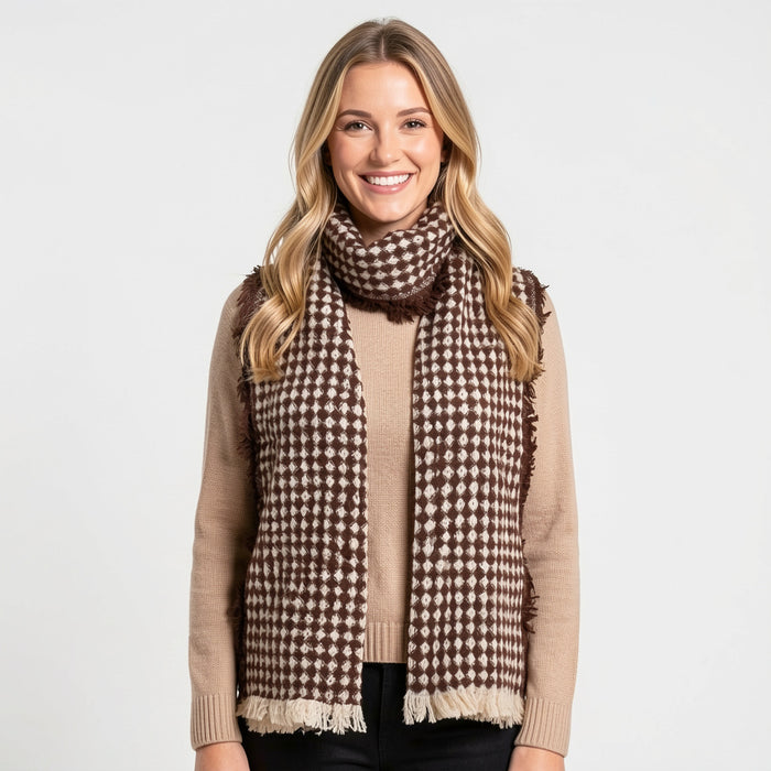 SCARF SC2089CHOCOLATE