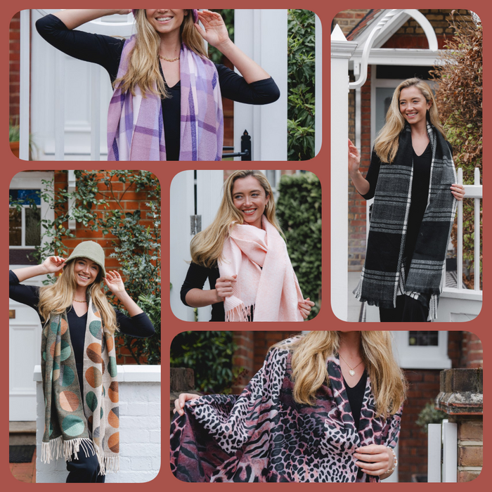 Pack of 30 assorted heavier weight scarves. Only £54 for 30 scarves