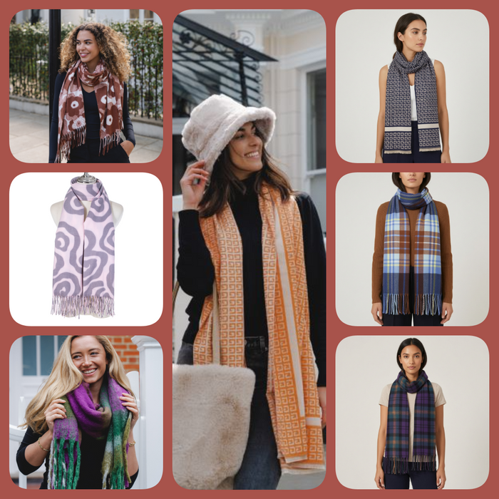 Pack of 60 assorted heavier weight scarves. Only £1.50 for each scarf. SCARFSO60